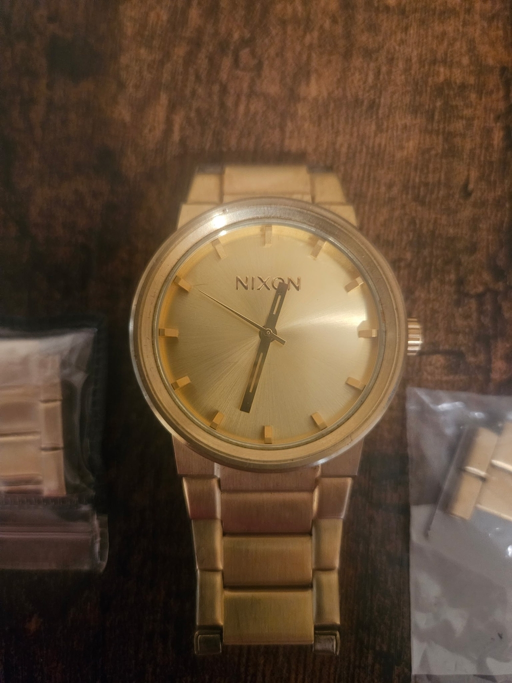 NIXON The Time Teller Gold Watch